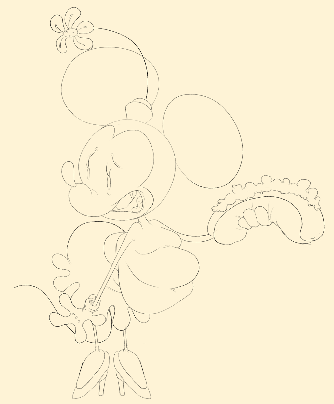 mickey mouse and minnie mouse sketches