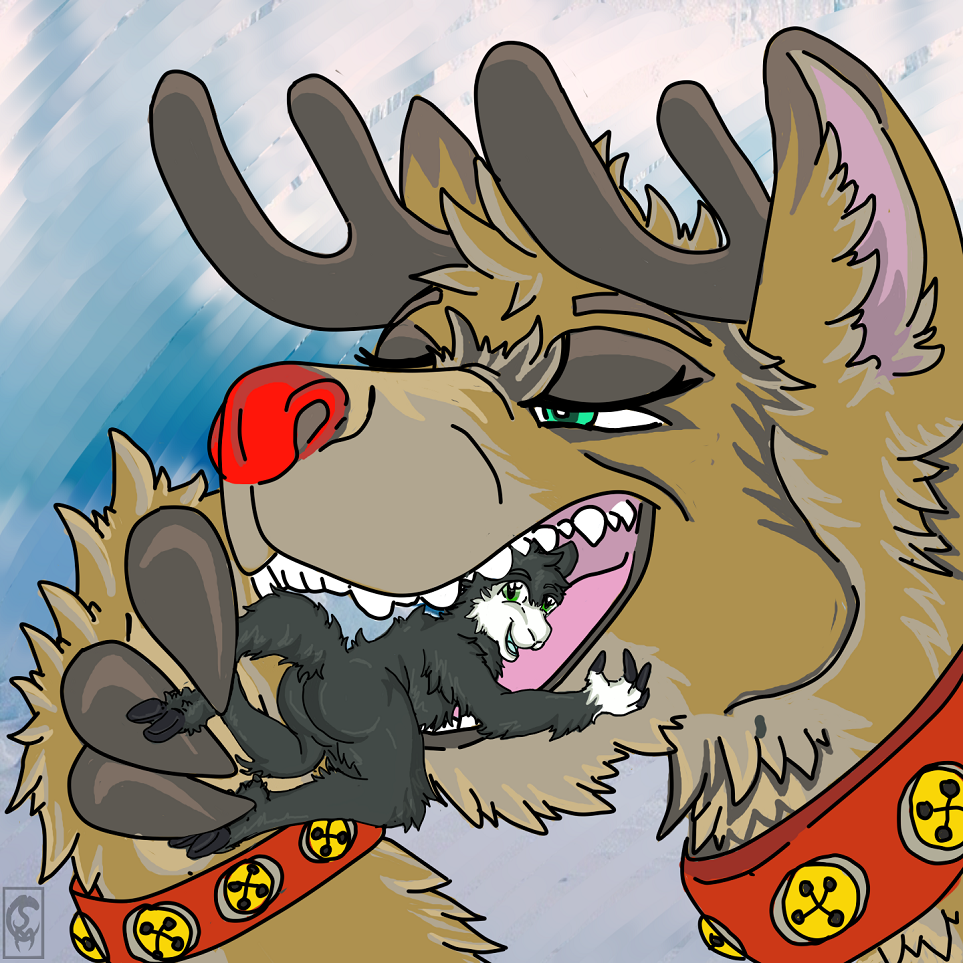 Rudolph Vore with Matsuke (YCH) by WildPrey -- Fur Affinity [dot] net
