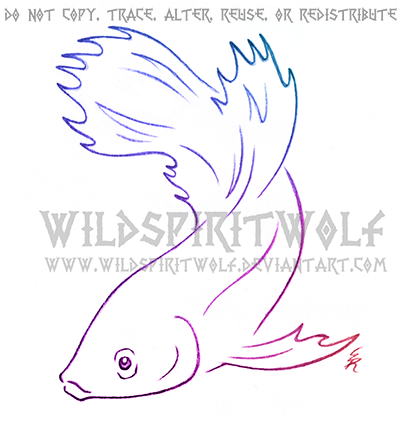 How to Draw a Betta (Fishes) Step by Step | DrawingTutorials101.com