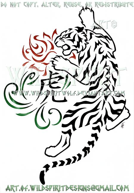 Tiger Tattoo Vector illustration. Silhouette vector illustration isolated  on white background Stock Vector Image & Art - Alamy