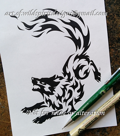 norse wolf tattoo designs