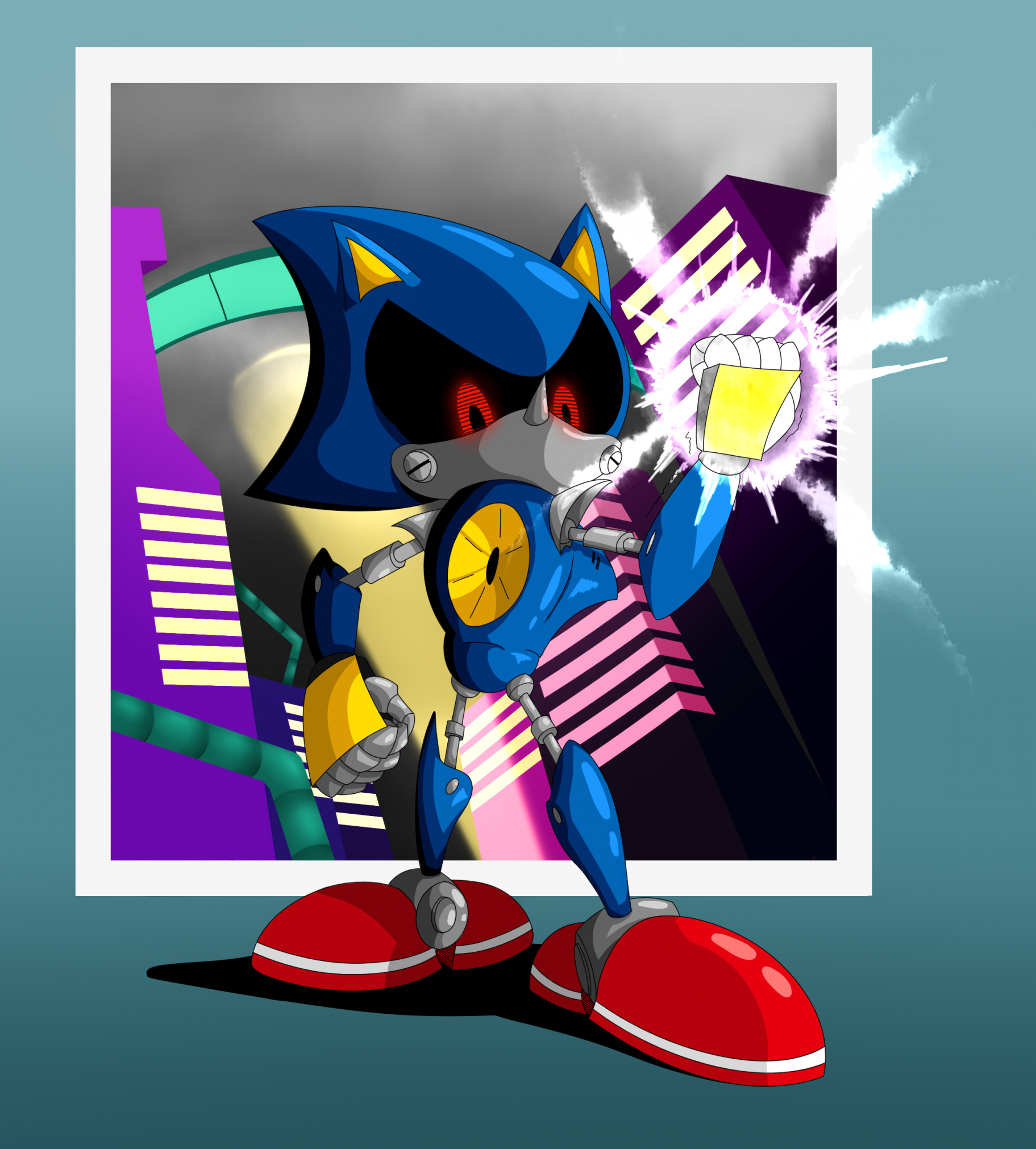 Metal Sonic  Sonic, Sonic art, Sonic heroes