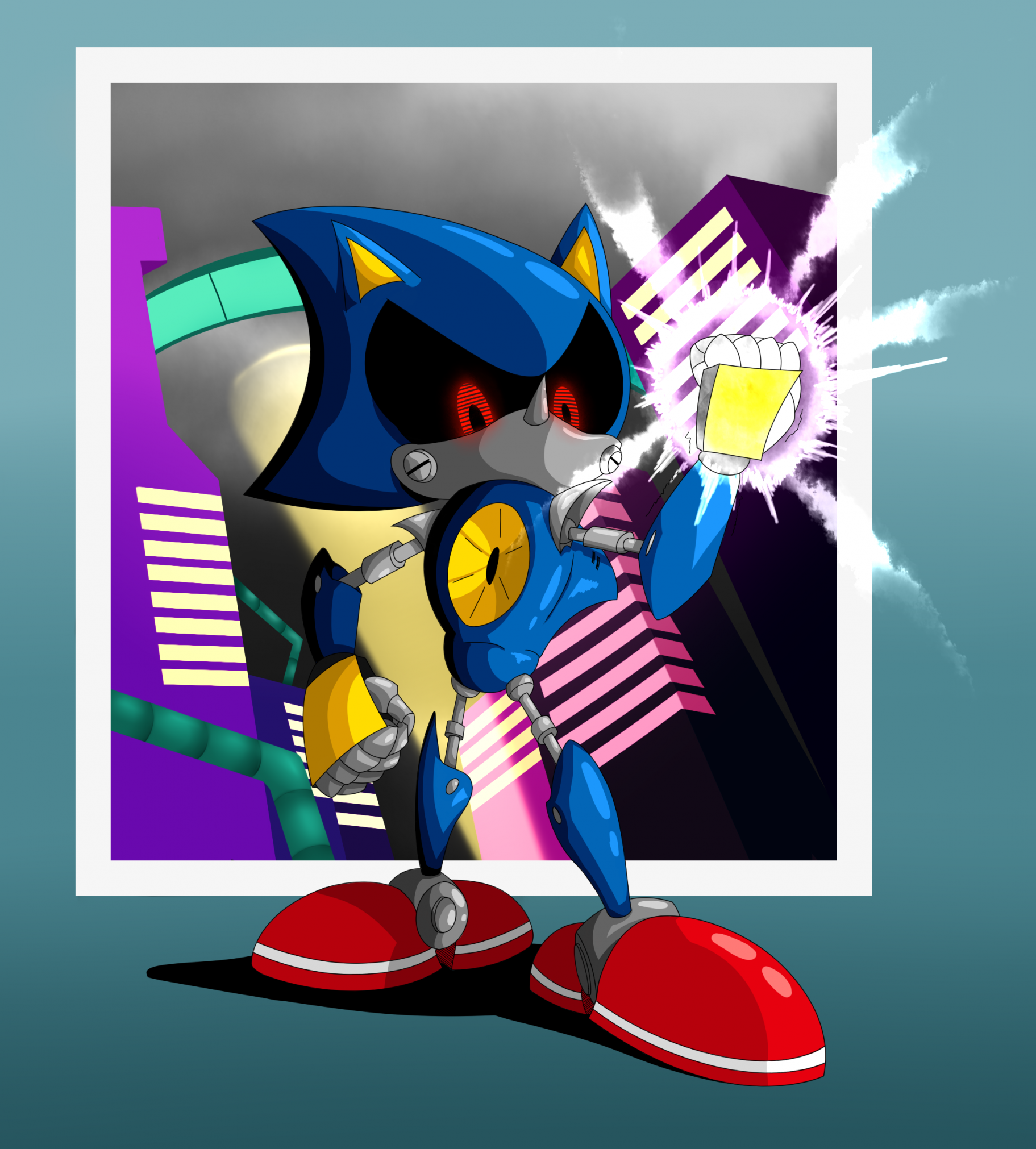 Classic Metal Sonic , Png Download - Metal Sonic Official Art