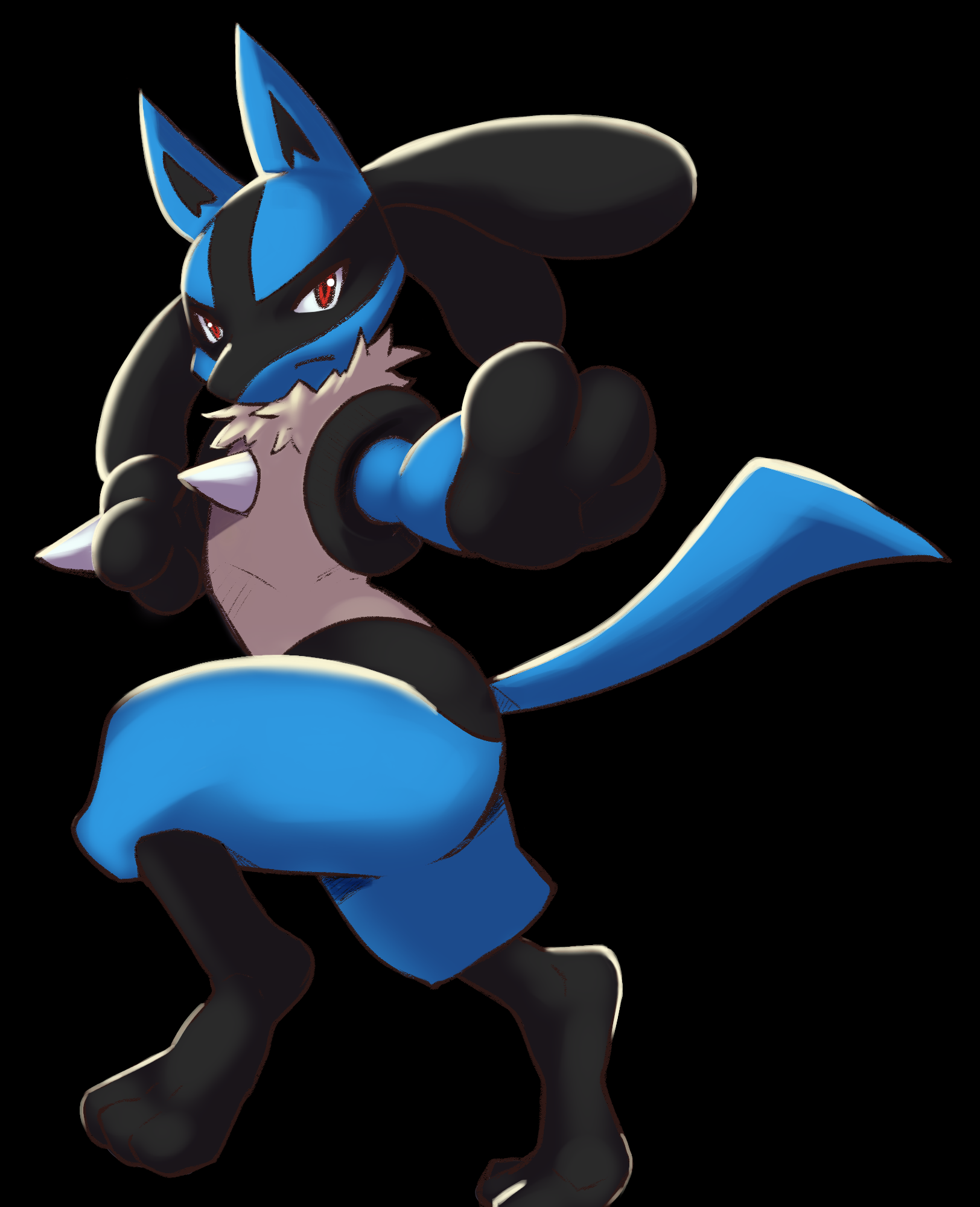 Lucario fanart by Neon0007 -- Fur Affinity [dot] net