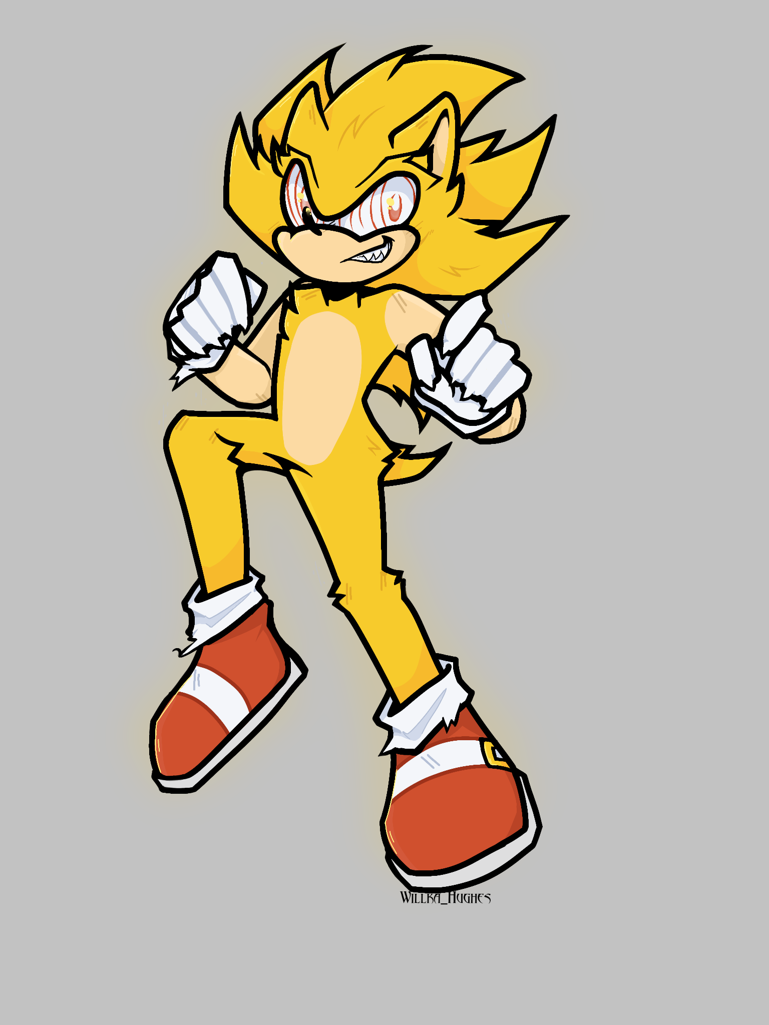 Fleetway Sonic by stewthepooh -- Fur Affinity [dot] net