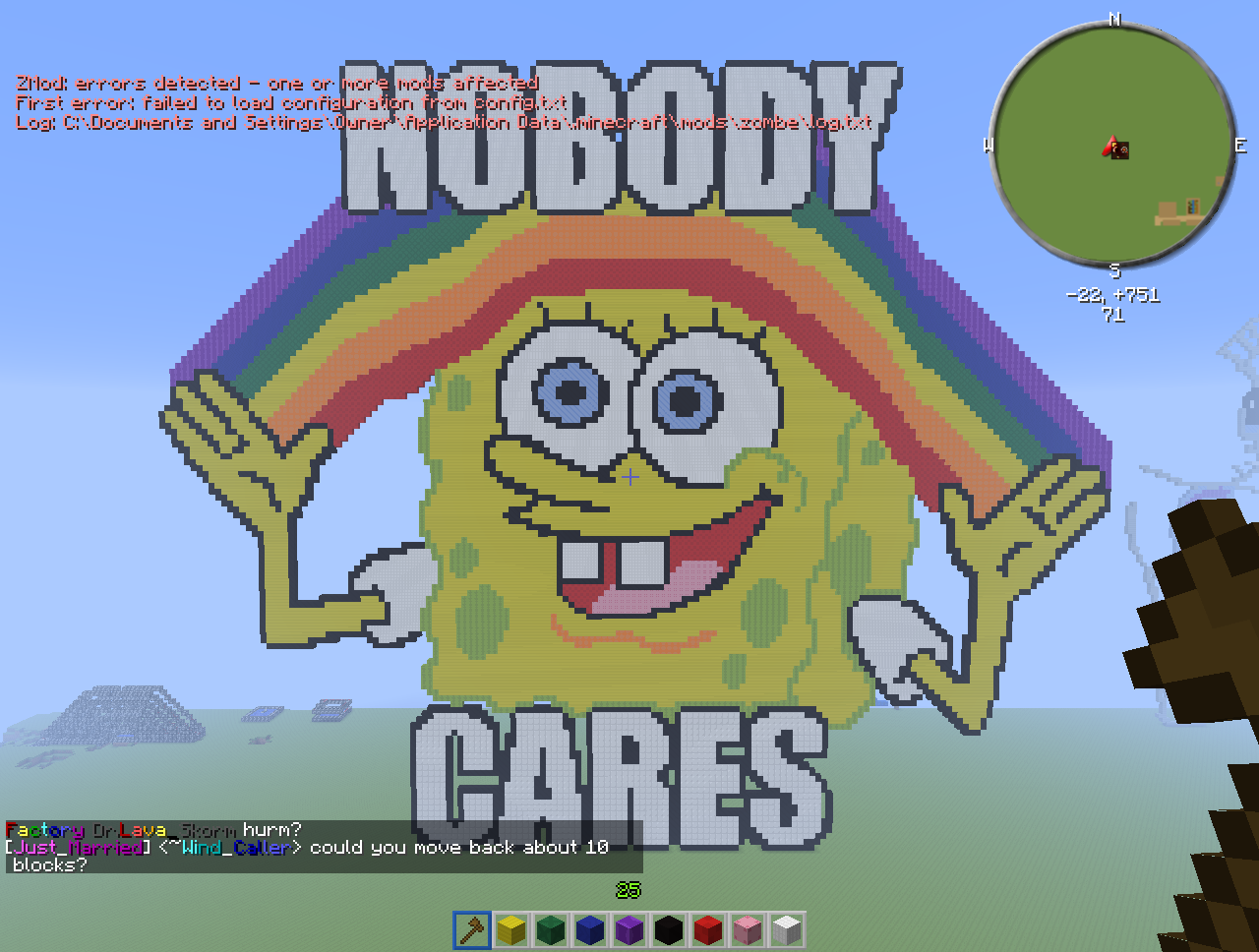 nobody cares gif spongebob