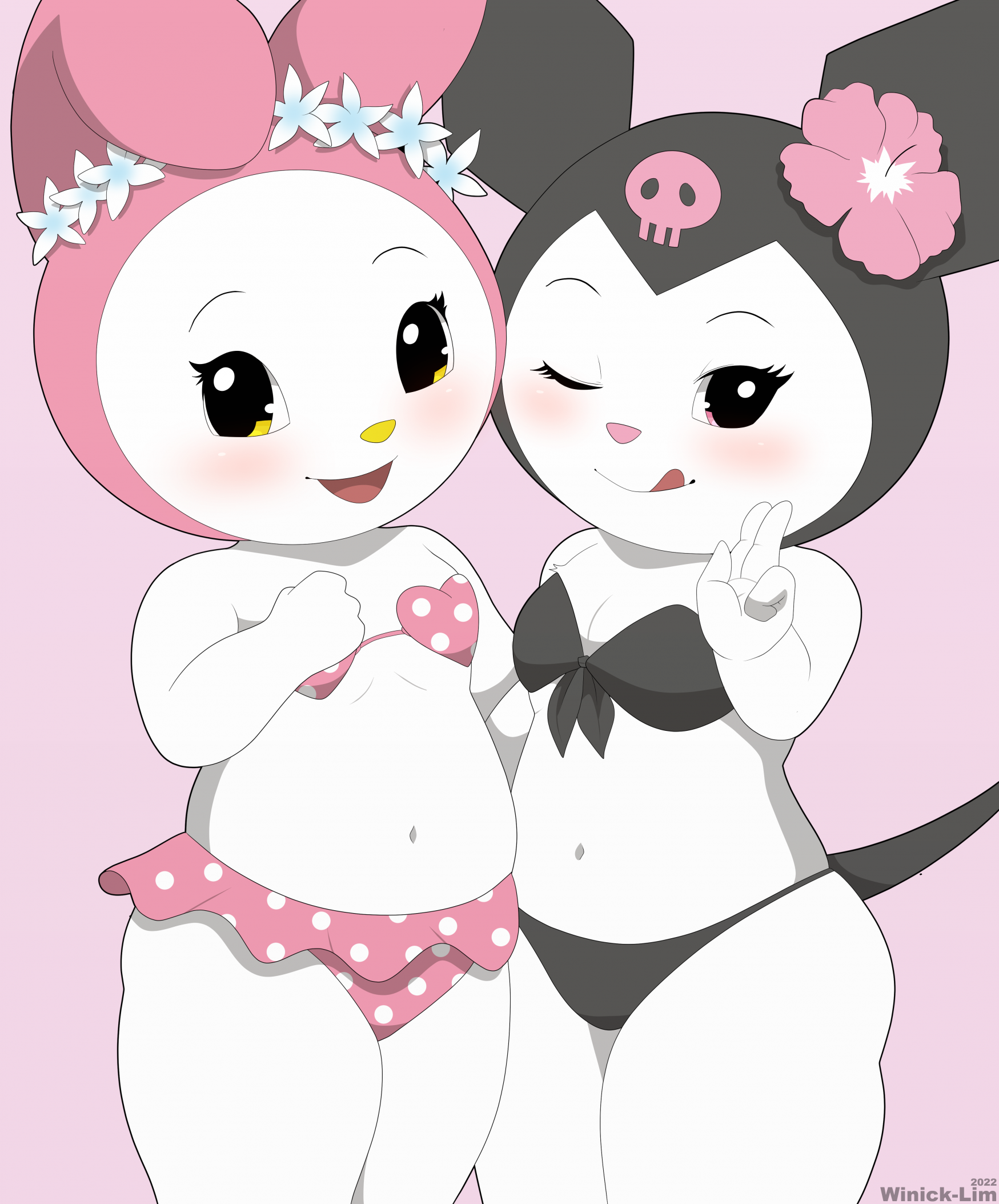 Commisison My Melody Kuromi by Winick Lim Fur Affinity dot net