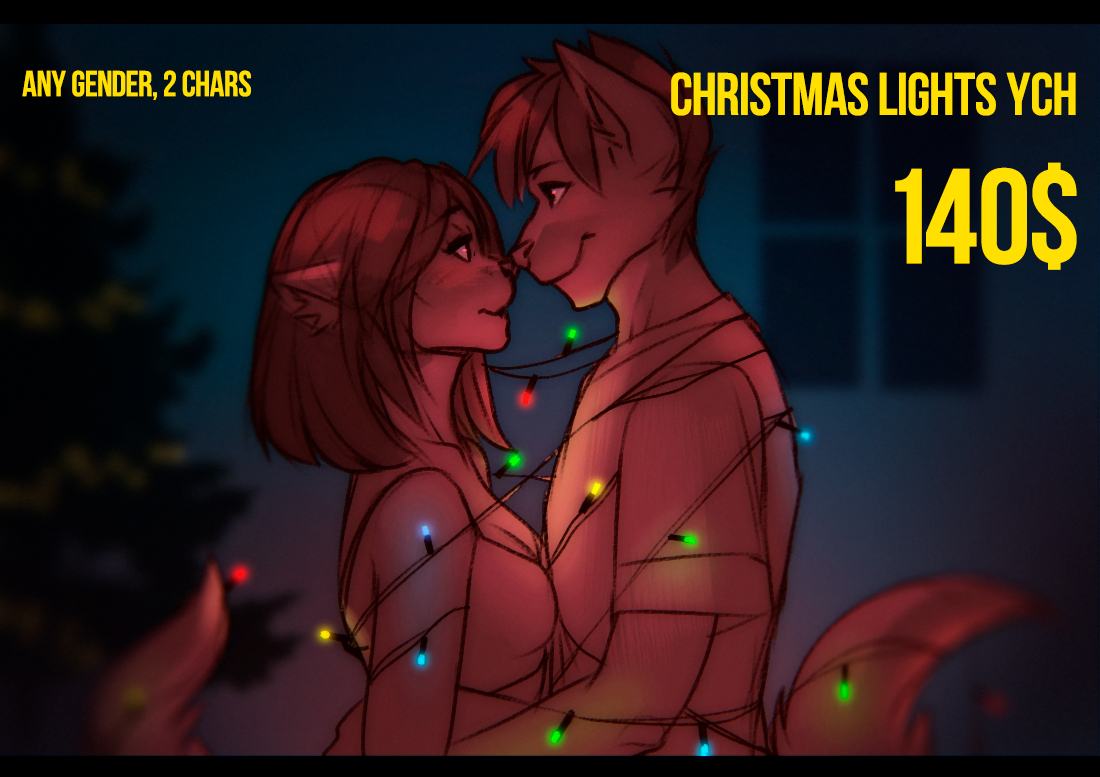 Christmaws Lights YCH