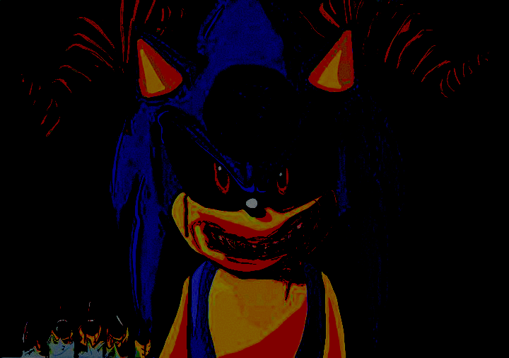 sonic.exe in the dark by Witchdragon999 -- Fur Affinity [dot] net