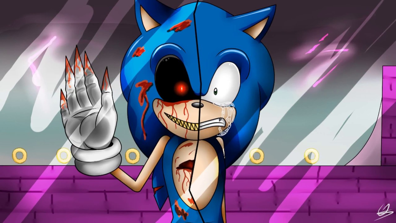 Sonic vs Sonic.exe - Desenho de drakonis - Gartic