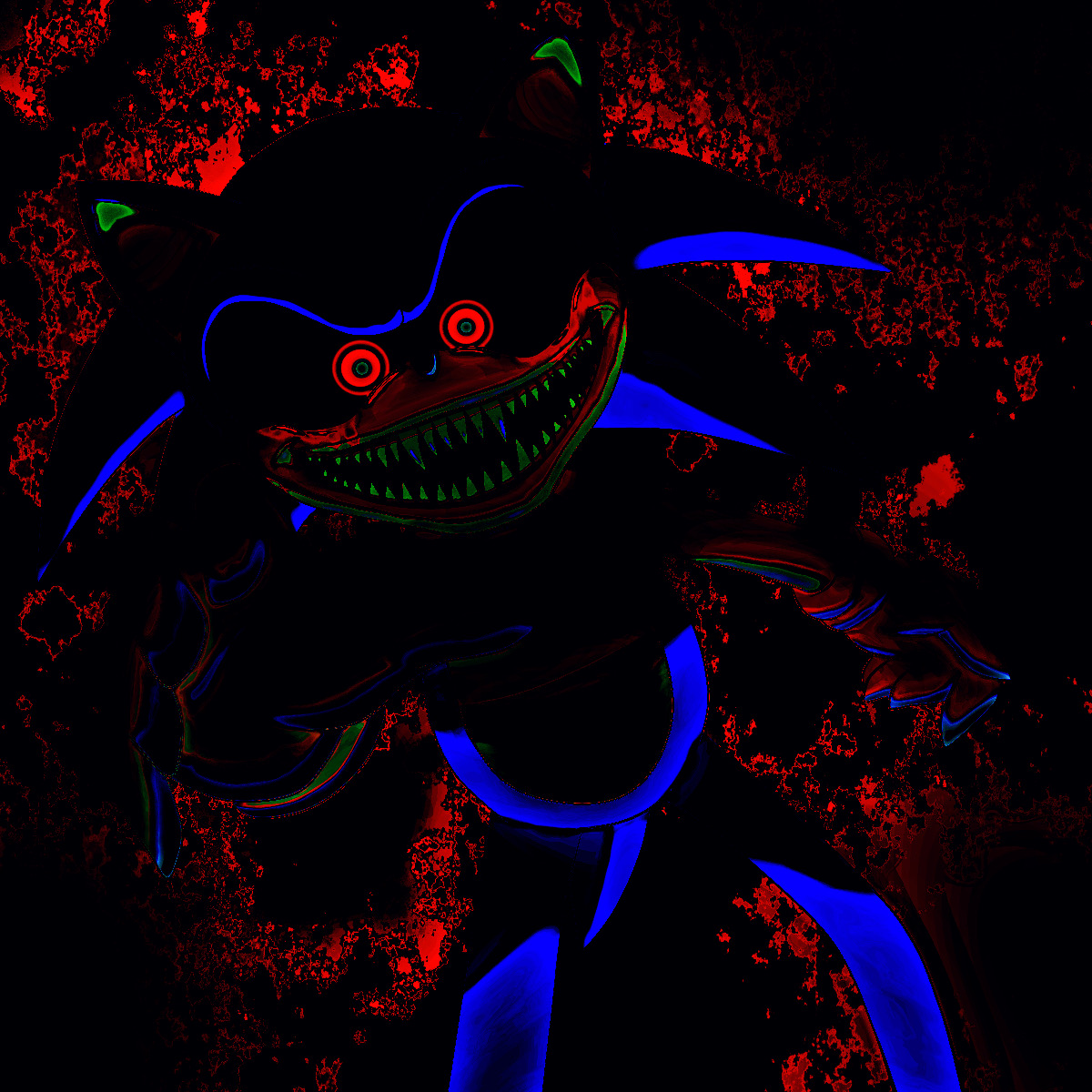 sonic.exe in the dark by Witchdragon999 -- Fur Affinity [dot] net
