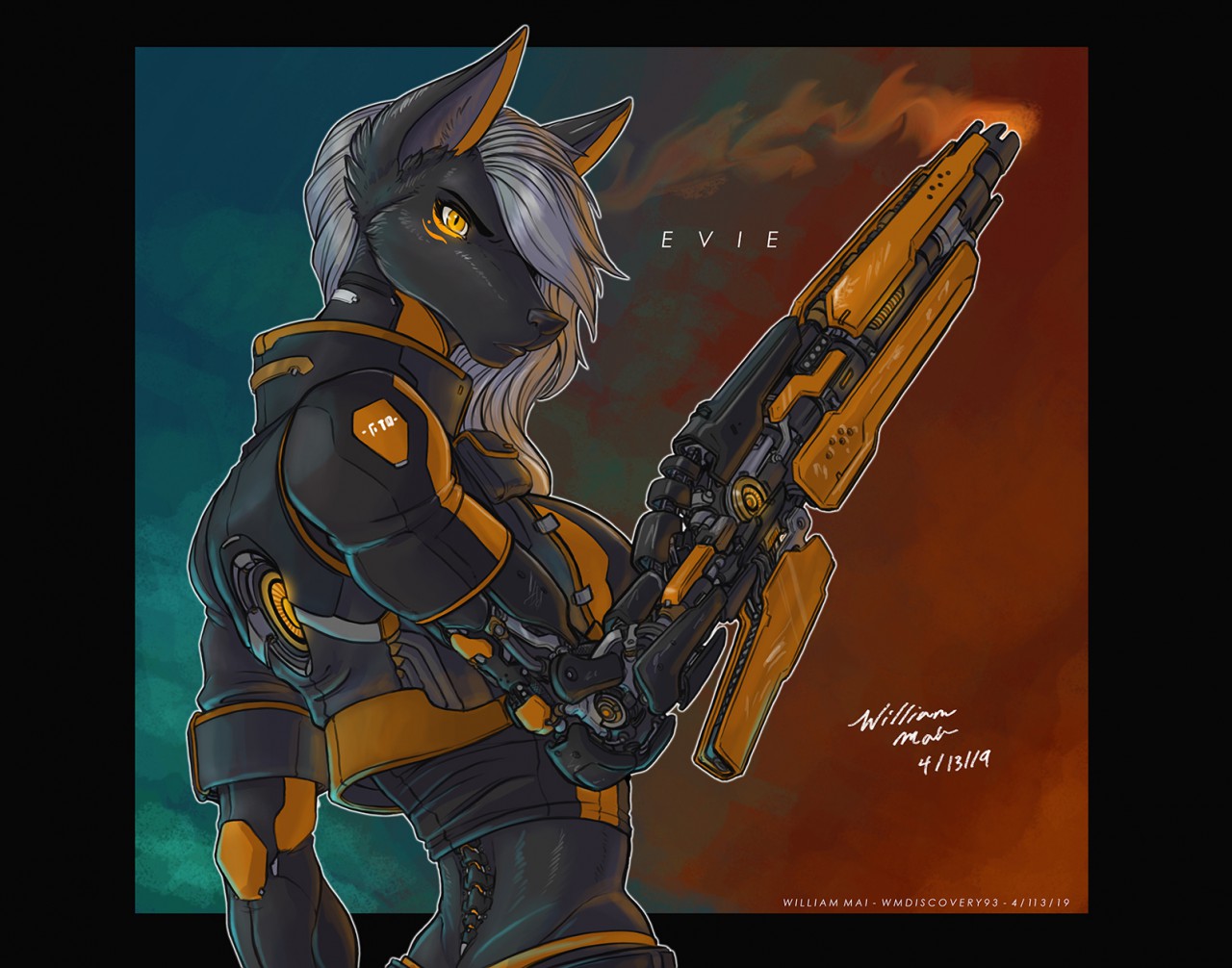 Cyberpunk furry art фото 62