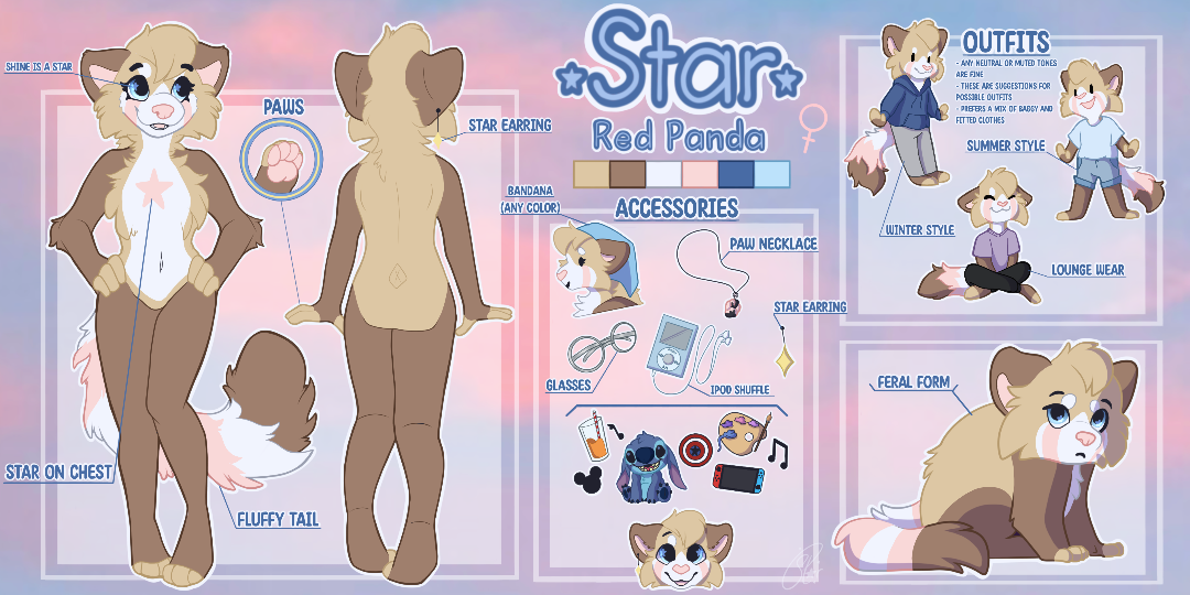 Ofwishesandstars: Star's reference sheet