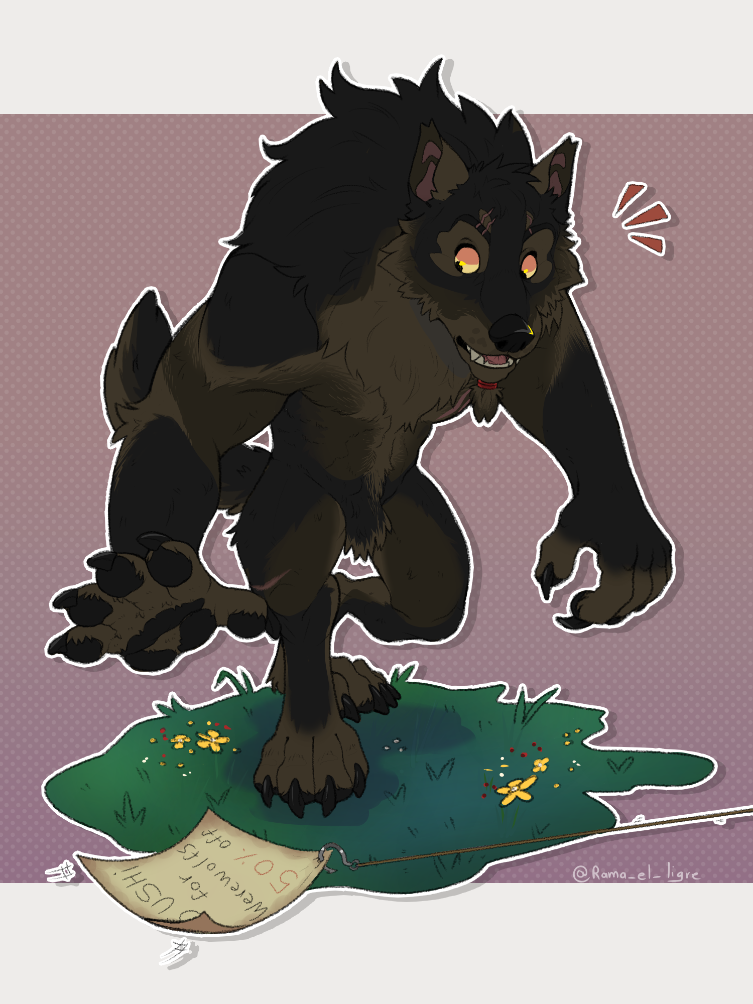 [C] The perfect trap for a werewolf - Art by: XxRingoxX