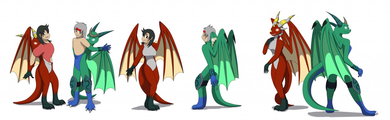 Dragoness suits by Wolferion -- Fur Affinity dot net