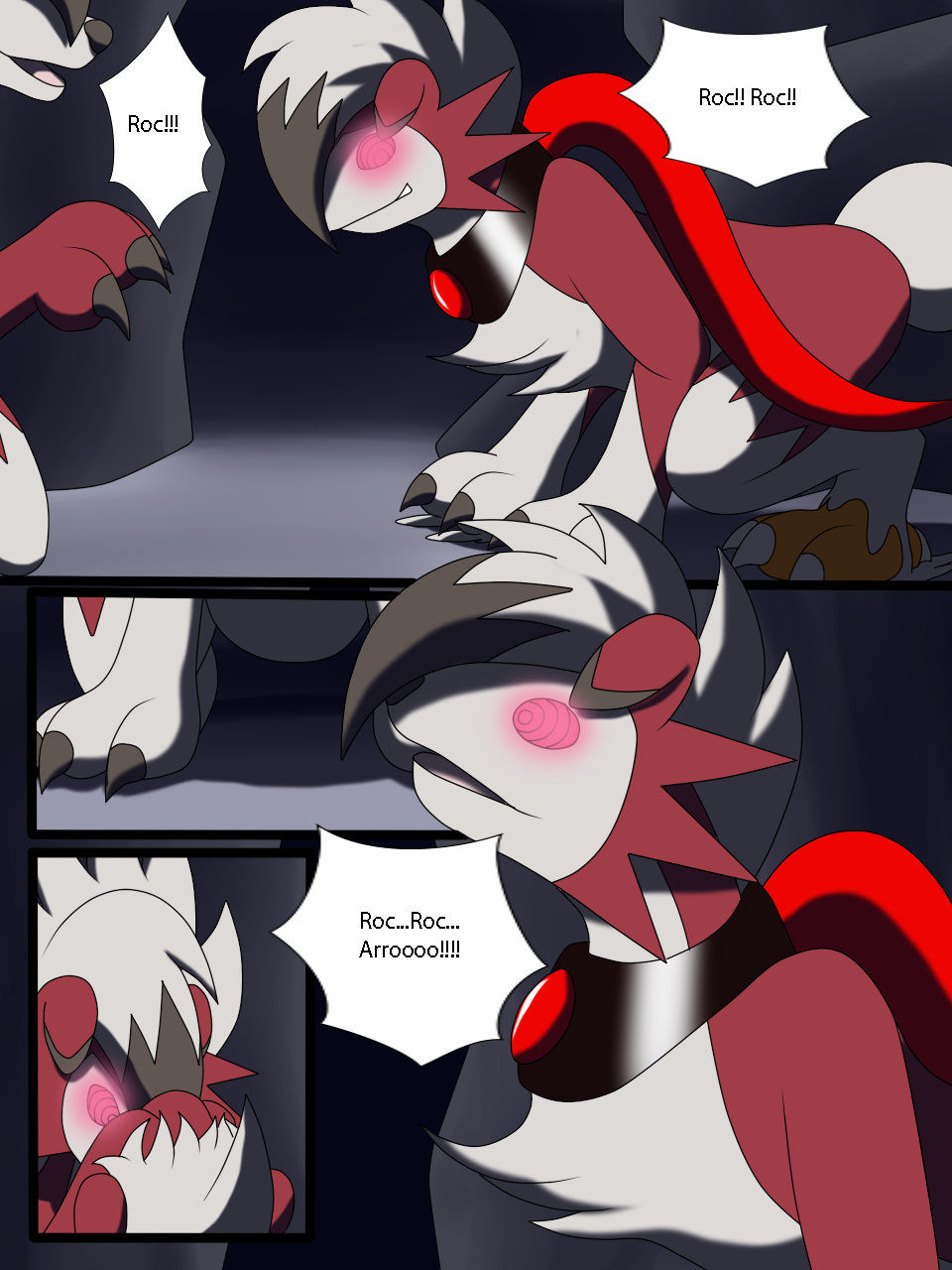 Joining Lycanroc's Pack pg 3. Click to change the View. 