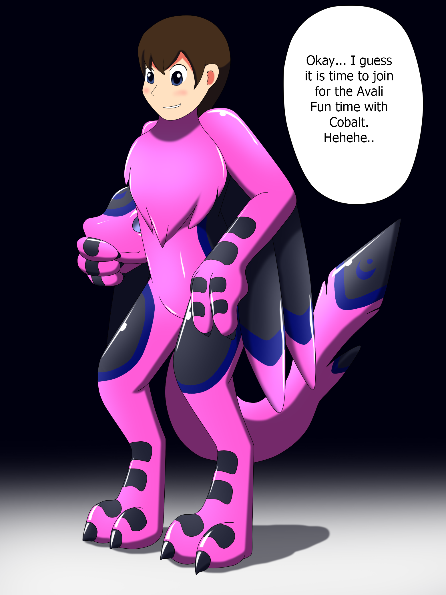 Pink Avali Latex TF Suit. 