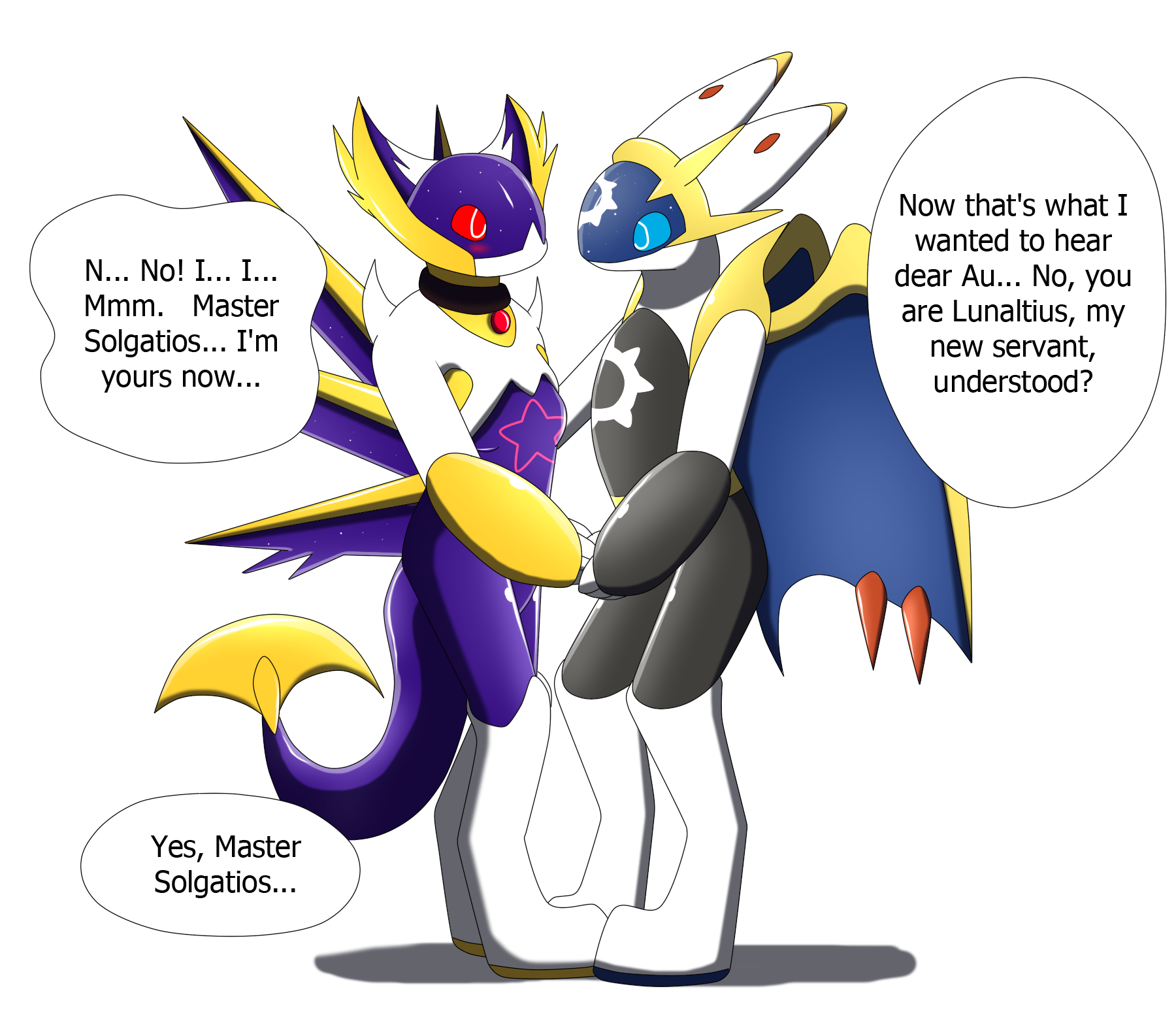 Solgaleo And Lunala? by TheBlueKitsune -- Fur Affinity [dot] net