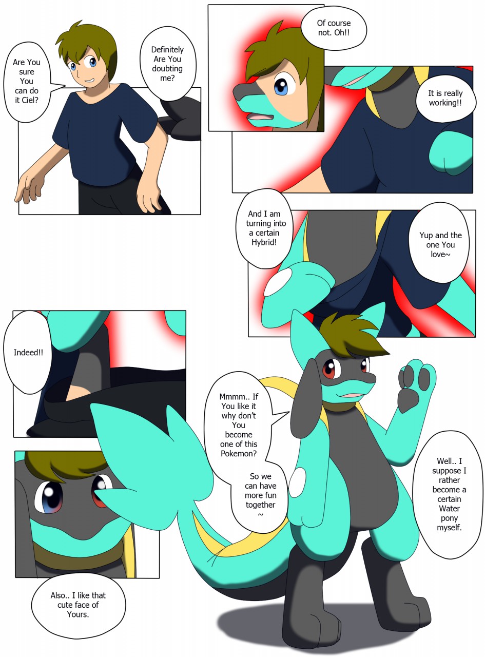 Riolu and Megalucario were taken hostage by snivy (shiny ver by bonwolf --  Fur Affinity [dot] net