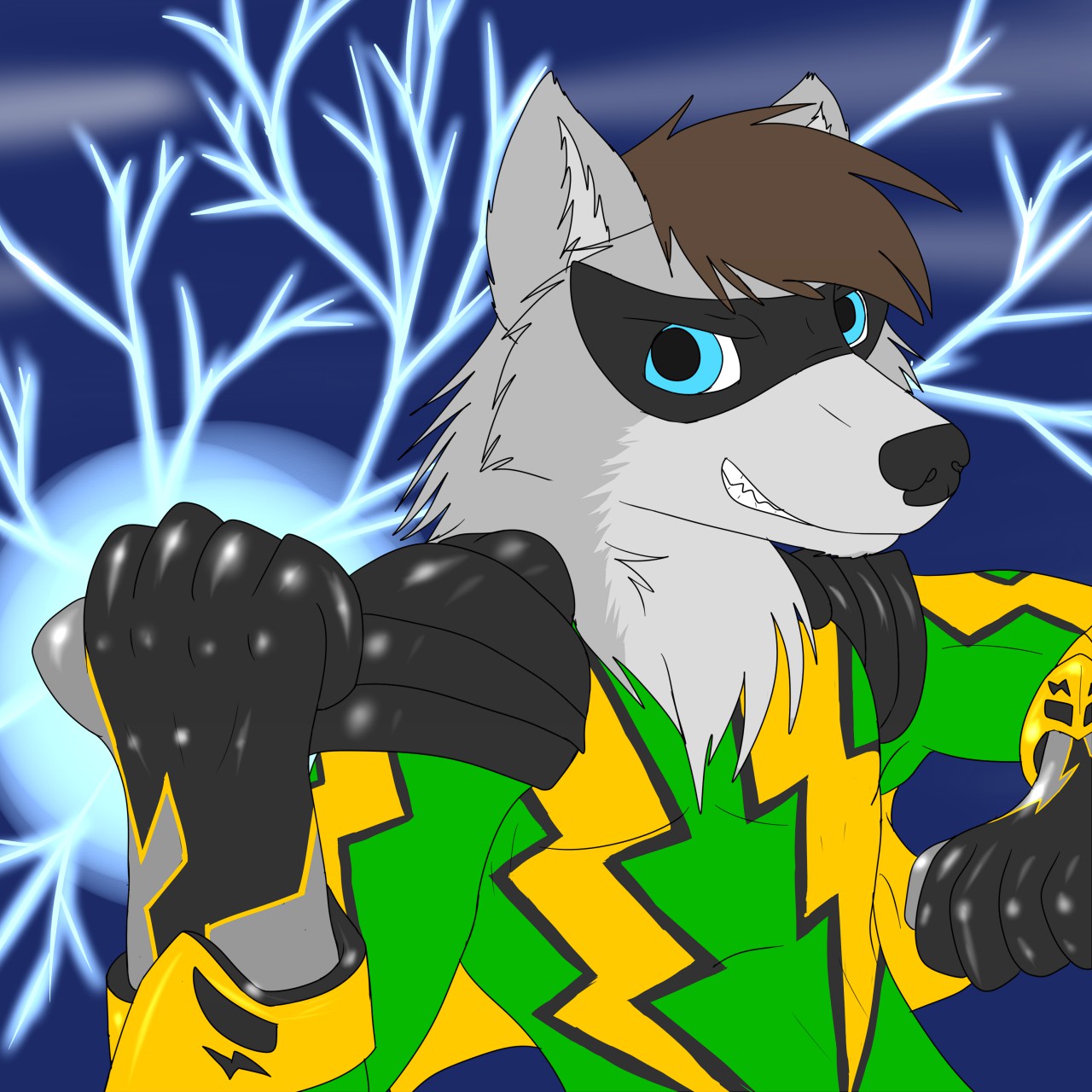 Gift: THE GREEN SHOCK by WolfForHire -- Fur Affinity [dot] net