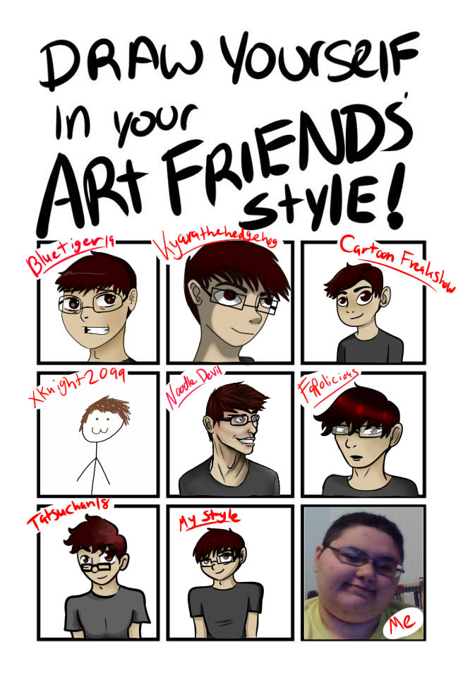 Draw Yourself In Art Friends Style Meme By Wolfgirl1 Fur Affinity Dot Net
