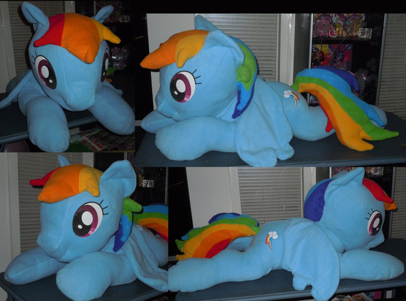 rainbow dash life size plush