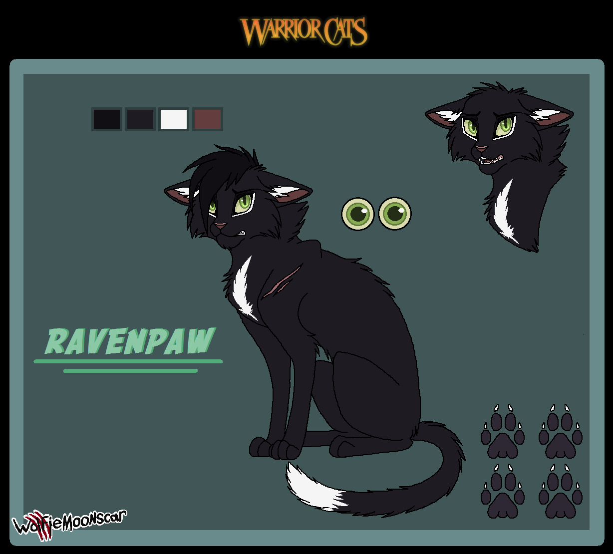 Warrior Cats Designs: Ravenpaw : r/WarriorCats