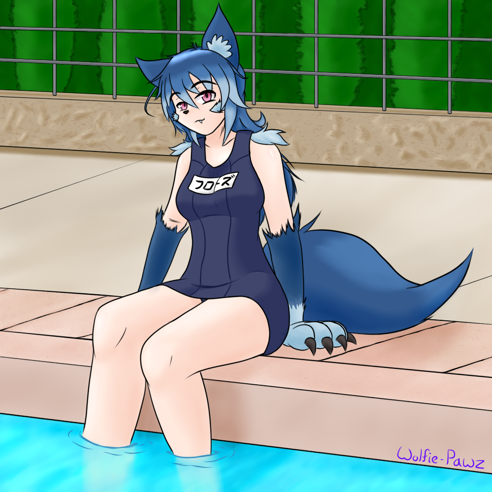 Swimsuit Froze by wolfie-pawz -- Fur Affinity [dot] net