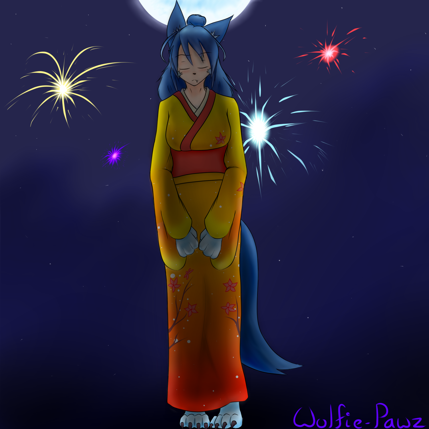 Kimono Froze by wolfie-pawz -- Fur Affinity [dot] net