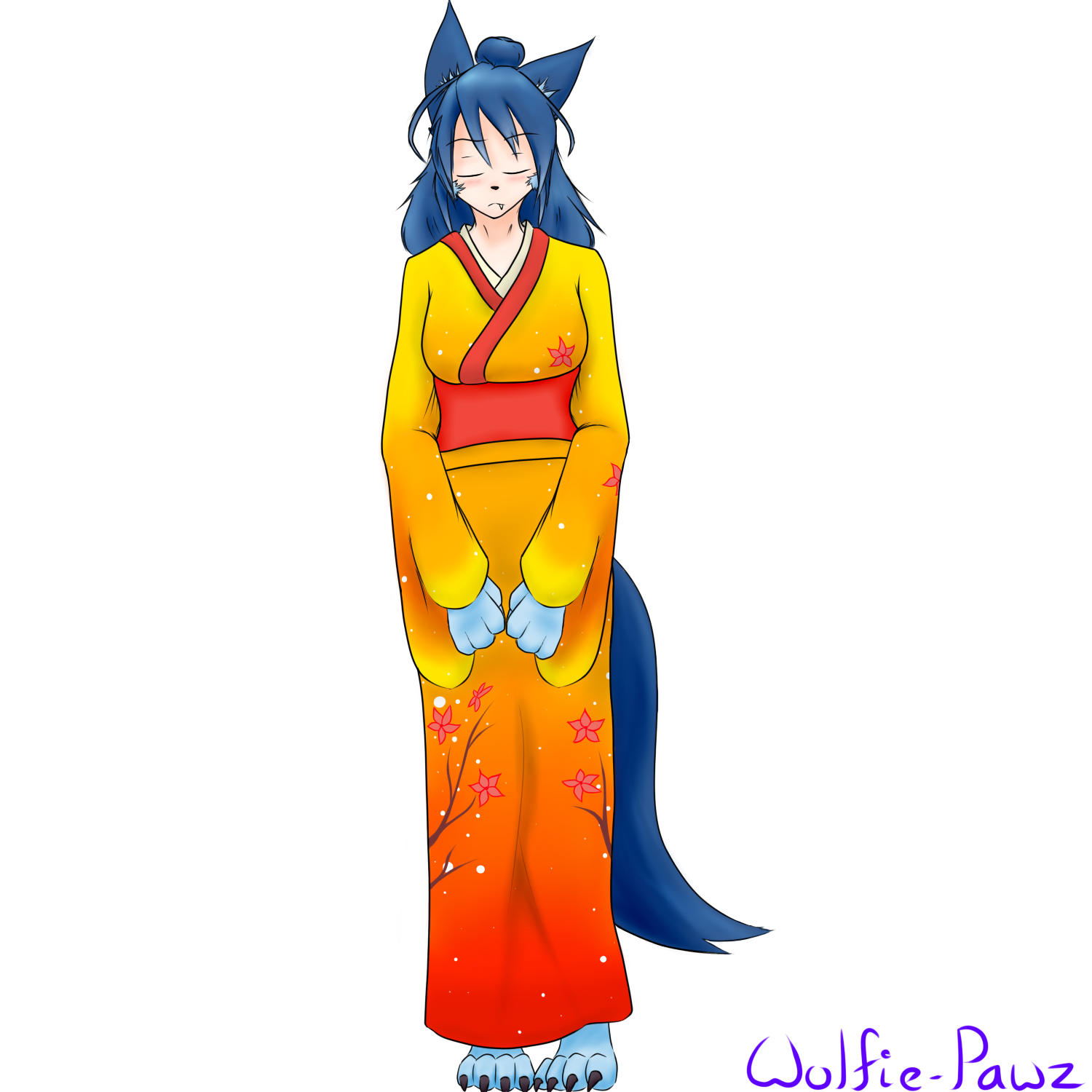 Kimono Froze Alternate by wolfie-pawz -- Fur Affinity [dot] net