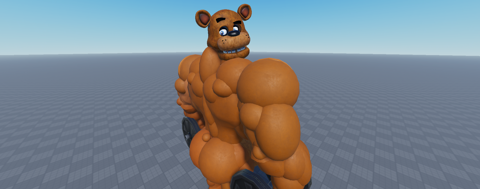 Muscular Freddy Backside by WolfieFoox -- Fur Affinity [dot] net