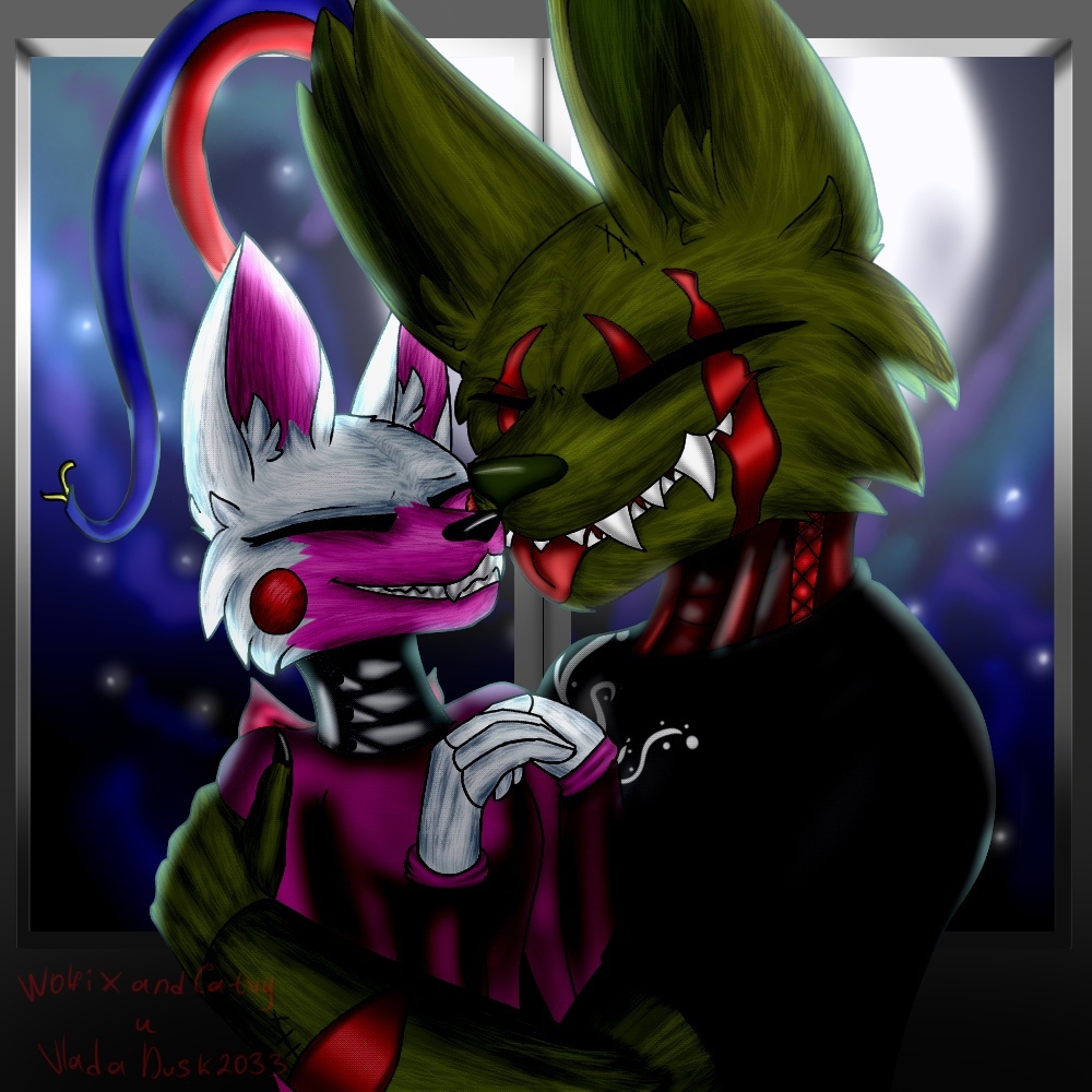 springtrap and mangle (fnaf-anime) by valen115 on DeviantArt