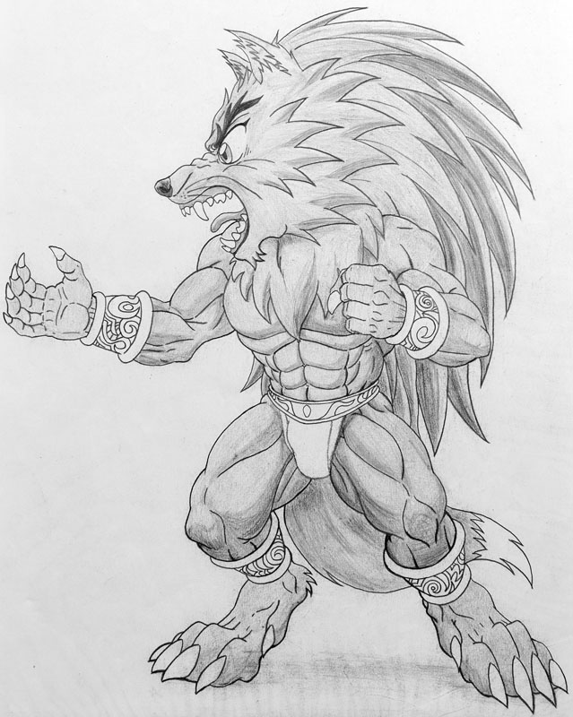 drawing #doodle #werewolf #dibujo #luison #cartoon Cuni