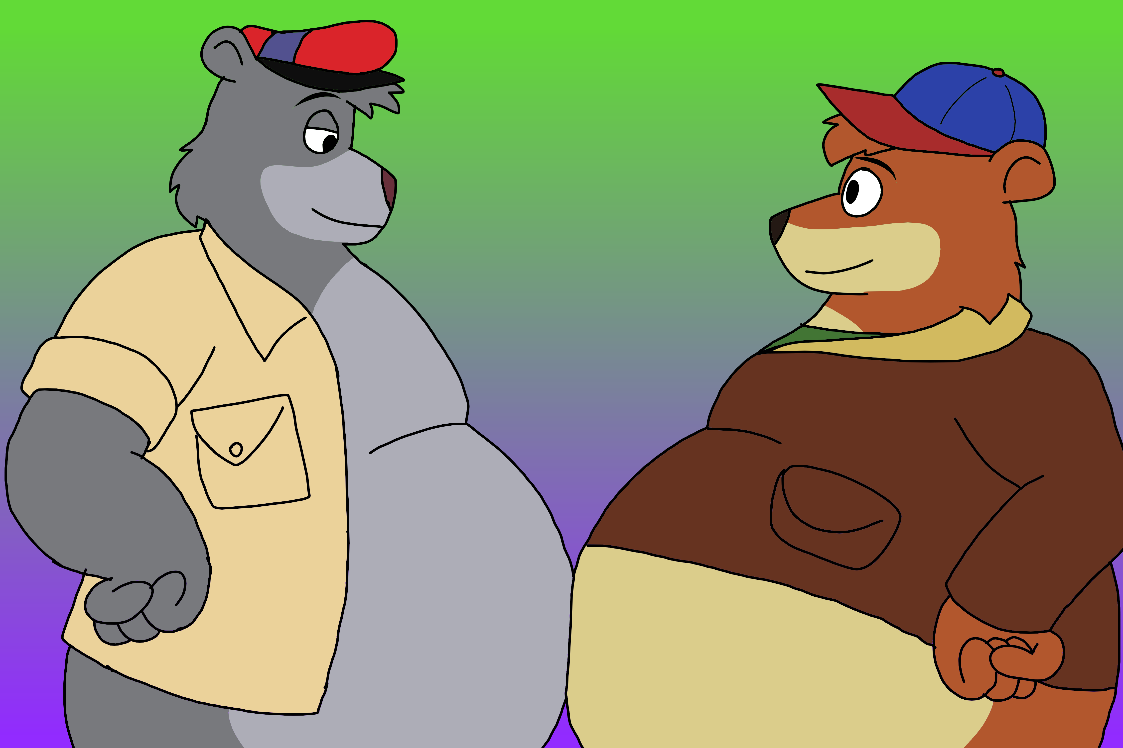 fat father and fat son by Wolfox90210 -- Fur Affinity [dot] net