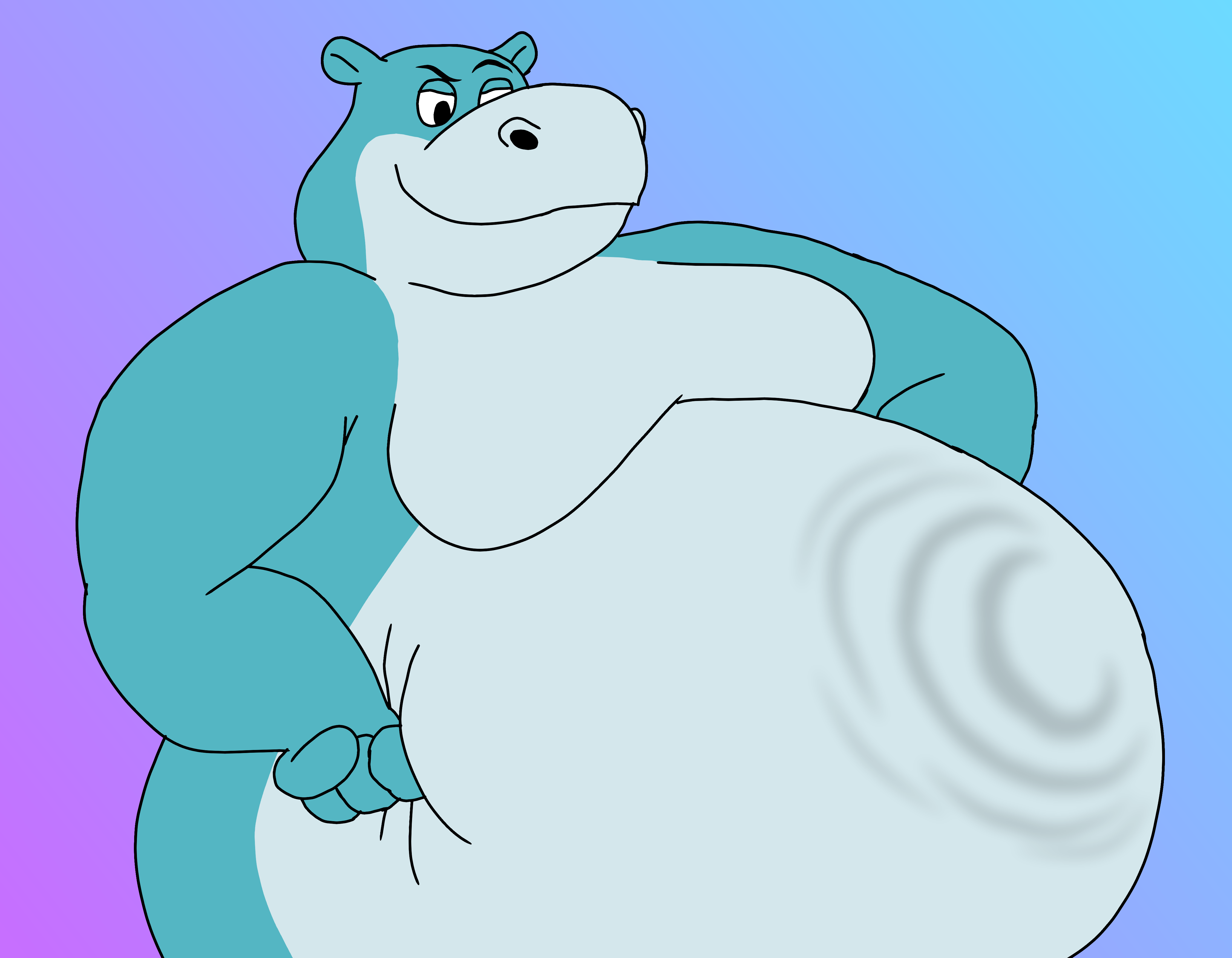 Flavio the big fat hippo by Wolfox90210 -- Fur Affinity [dot] net