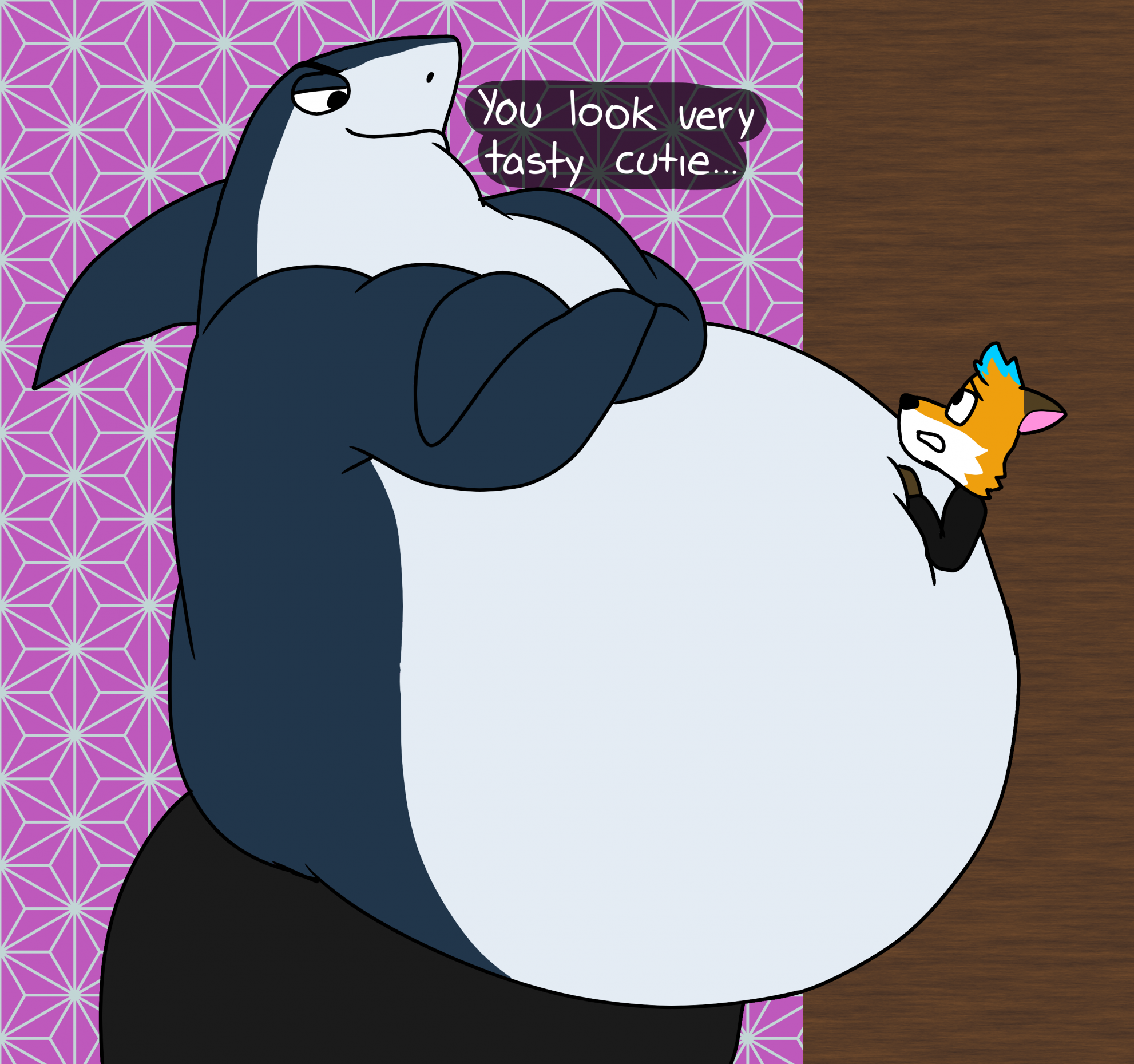 Wooly´s inflated belly by Wolfox90210 -- Fur Affinity [dot] net