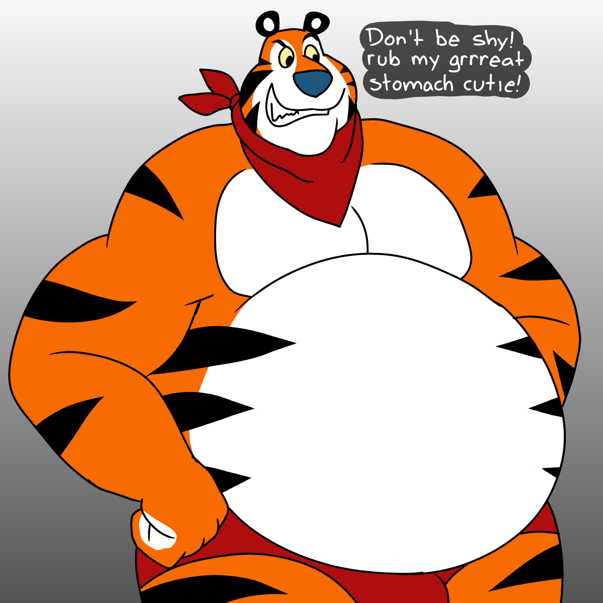 Wooly´s inflated belly by Wolfox90210 -- Fur Affinity [dot] net