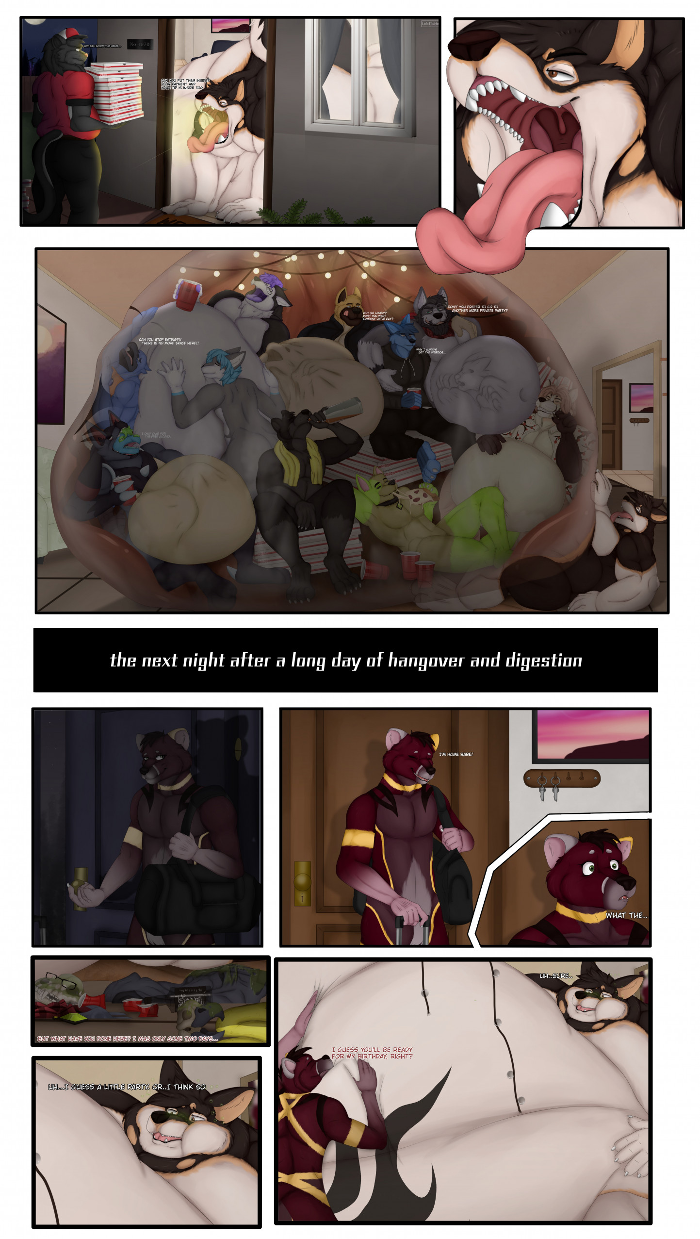 Vore party (story in description) by Wolfoxangel.f -- Fur Affinity [dot] net