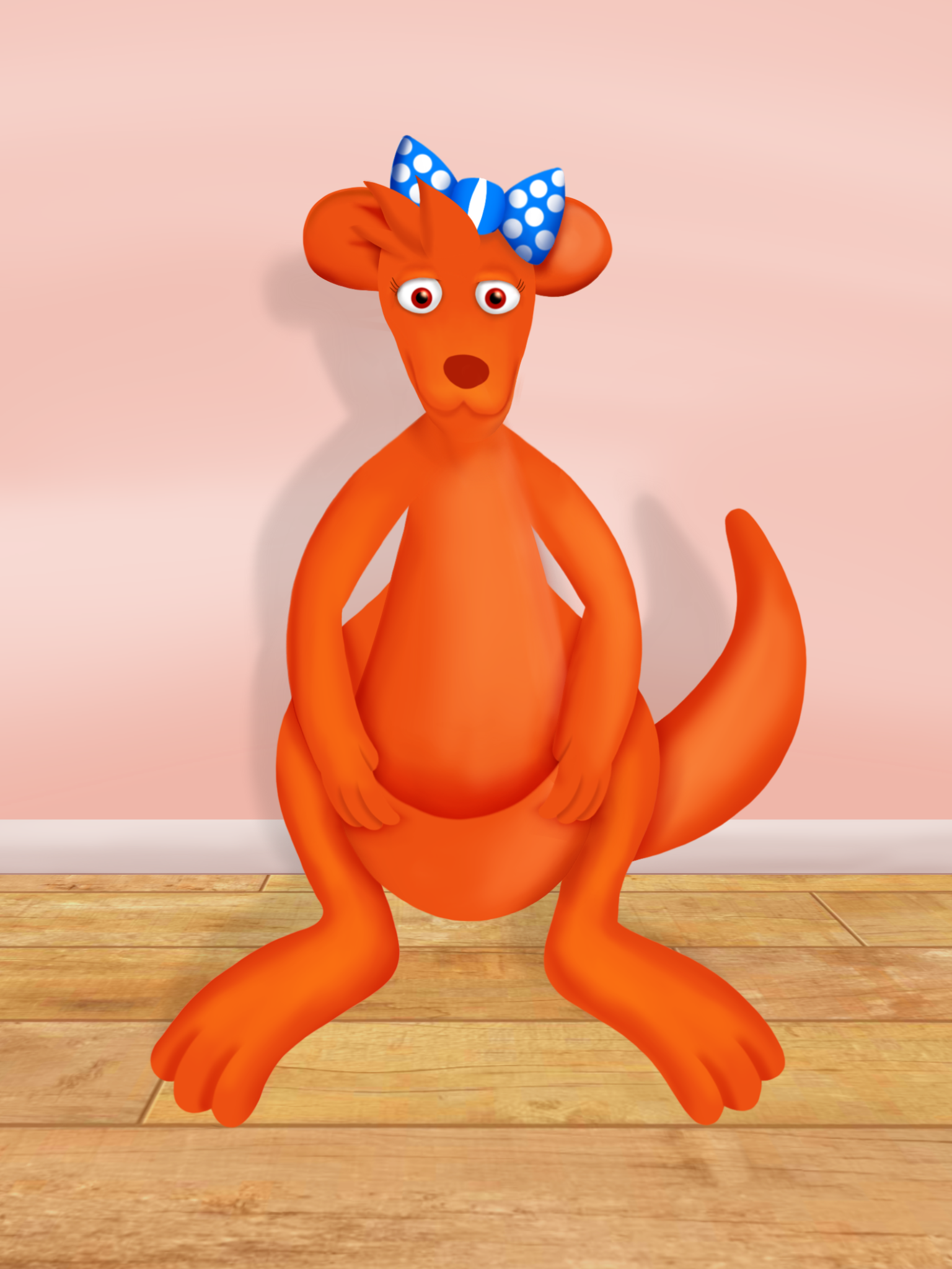 Nick Jr - Orange Clay Kangaroo by ZackAttackXXXCartoon by WontonRhino --  Fur Affinity [dot] net