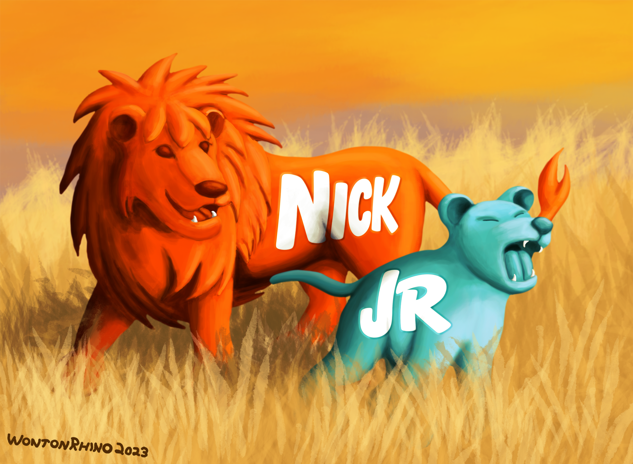 Nick Jr Logo - Lions by WontonRhino -- Fur Affinity [dot] net