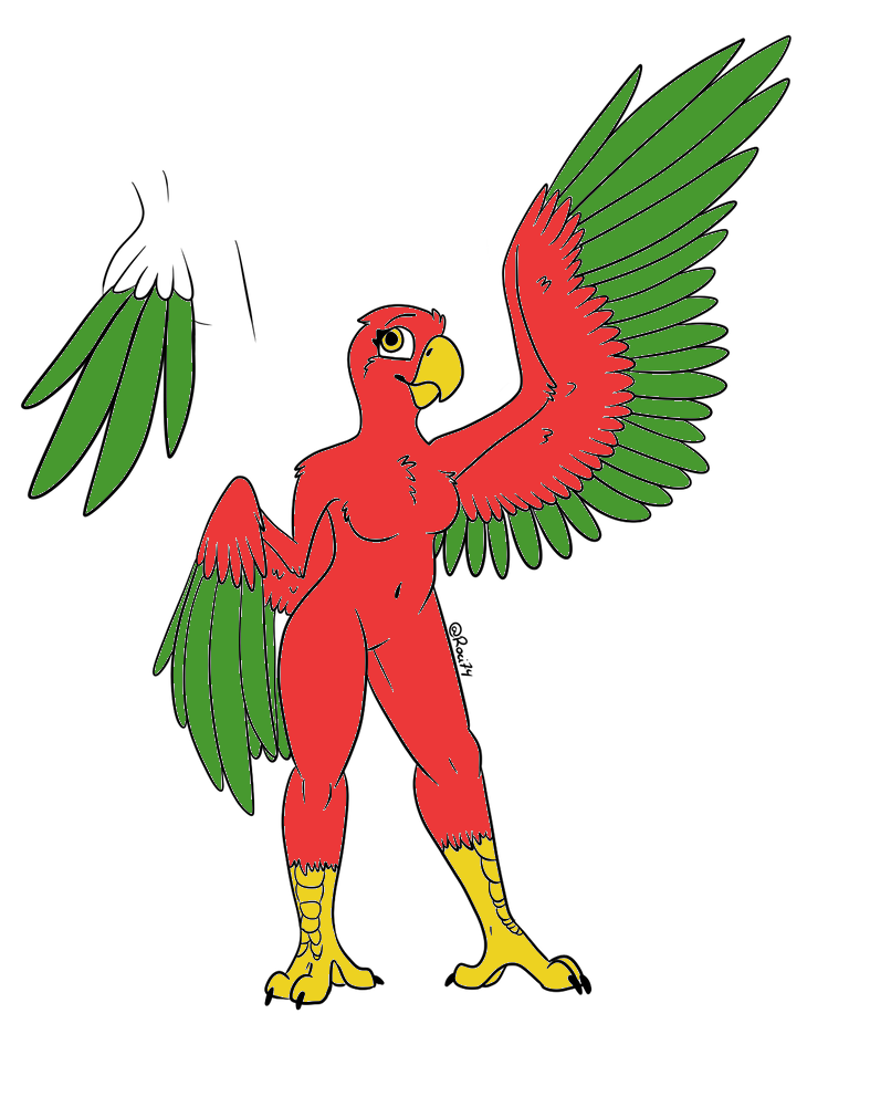 Anthro parrot by World_collector -- Fur Affinity [dot] net