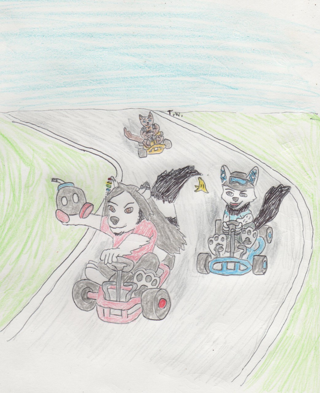 Furry Mario Kart by WotterHybrid -- Fur Affinity [dot] net