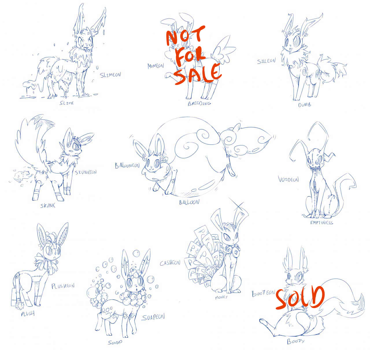 This Artist Created Eeveelutions For All The Types That Don't Exist