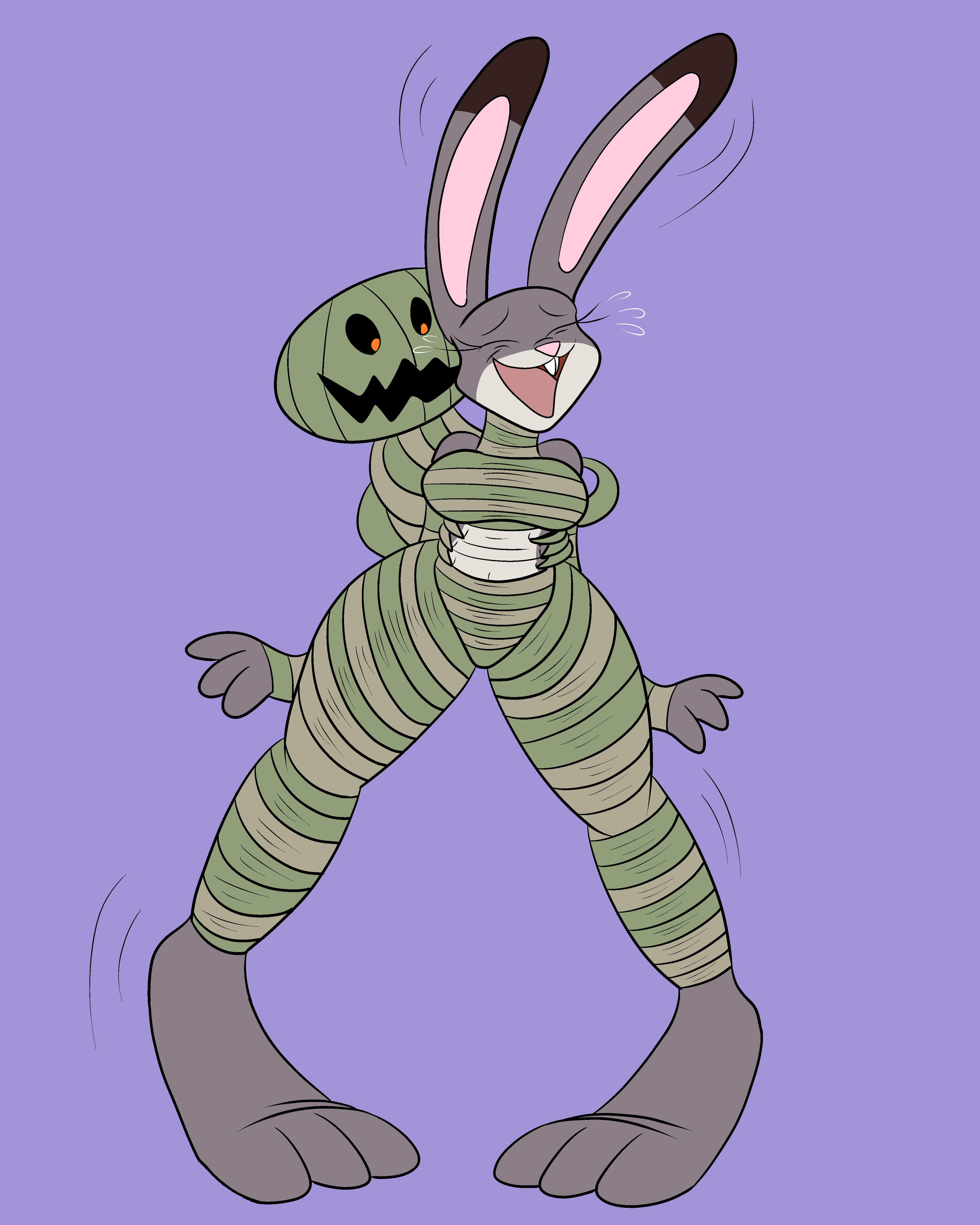 Judy Hopps Tickled by Ribbon Monster by WrappedMongoose -- Fur Affinity  [dot] net