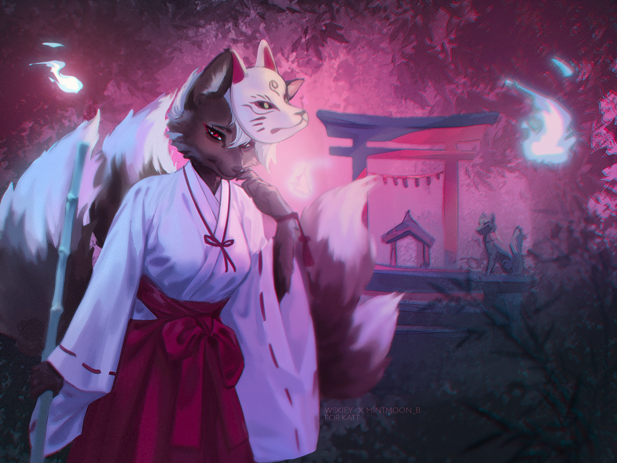 Inari Kitsune Girl Anime