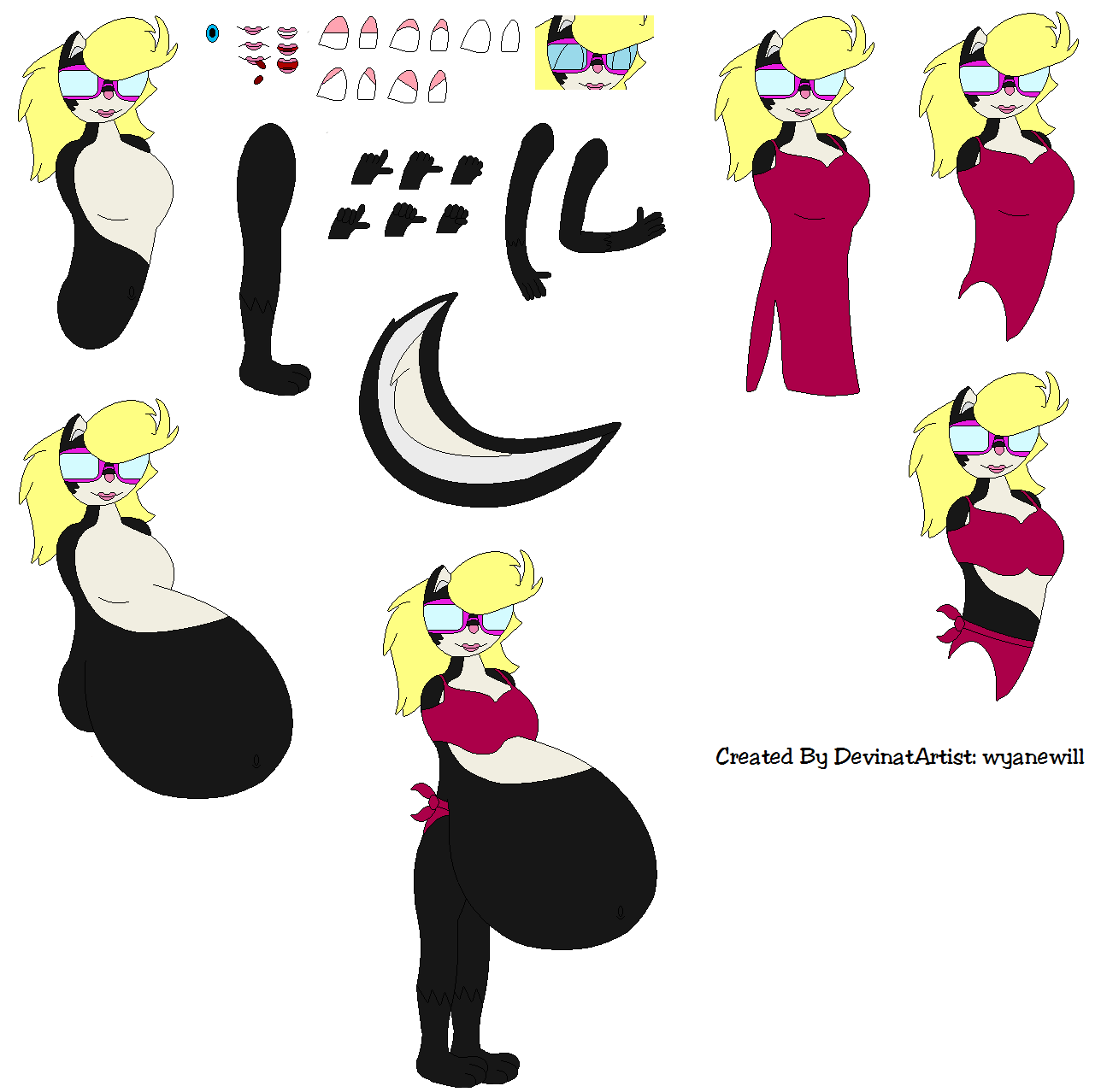 Serena Amelia Model Sheet by Kphoria by wyanewill -- Fur Affinity [dot] net