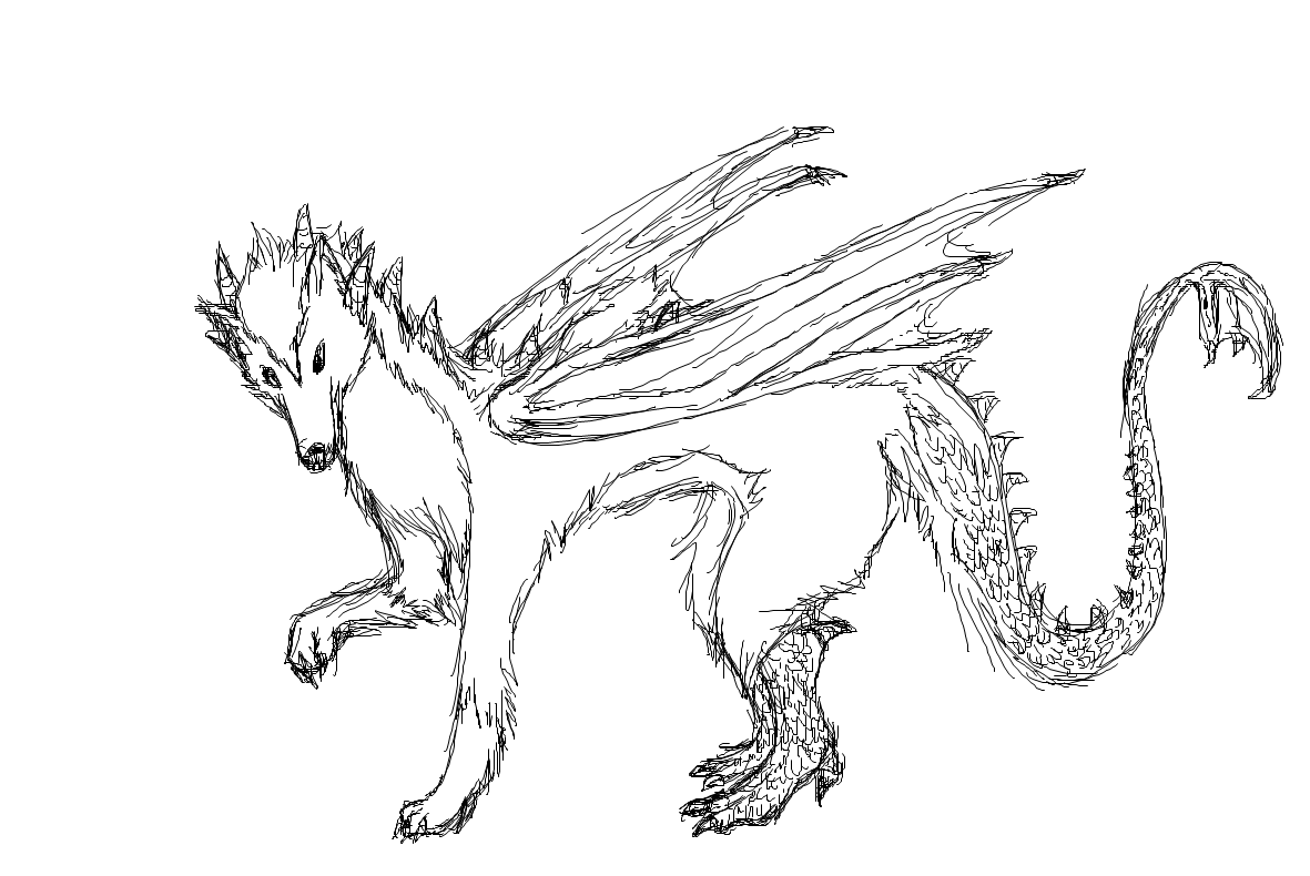 Dragon wolf