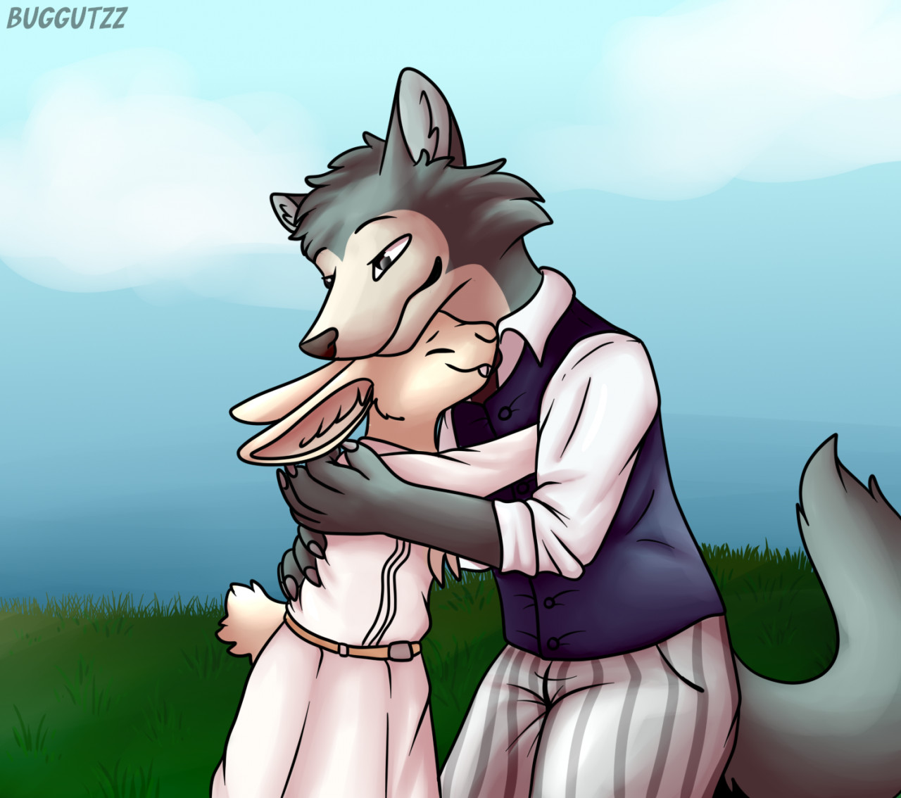 Legoshi and Haru by Xarvax -- Fur Affinity [dot] net