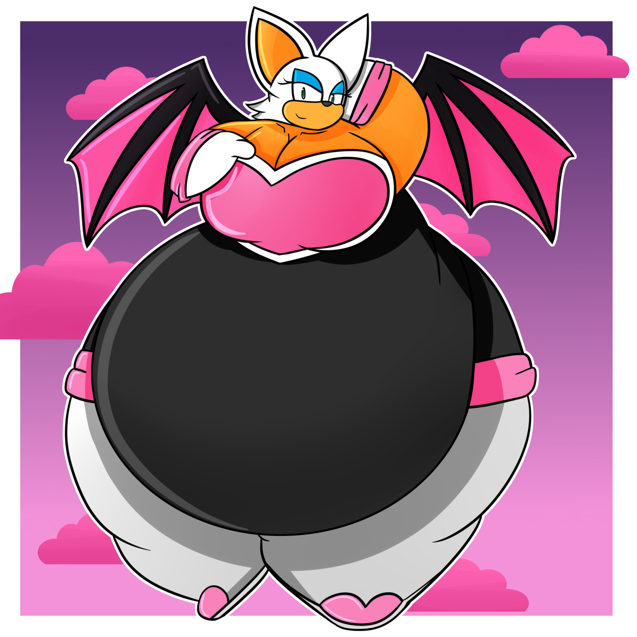 Rouge the bat fat