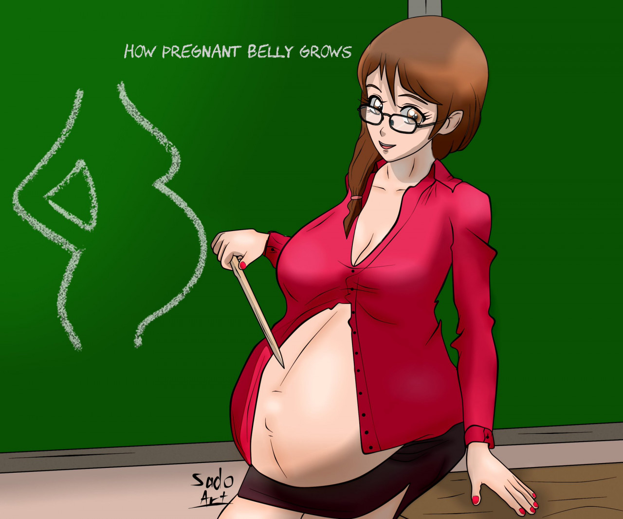 Pregnant teacher vore